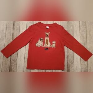 Janie & Jack Valentines Day Dog Applique Tee Shirt Boys Size 4